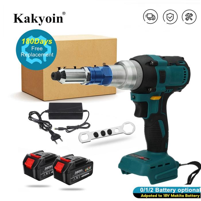 388vf Brushless Electric Rivet Gun Cordless Automatic Rivet Nut Gun