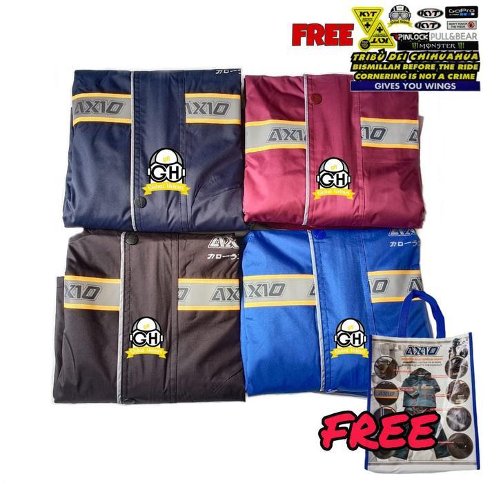 JAS HUJAN AXIO JAKET HUJAN AXIO FREE TOTEBAG AXIO