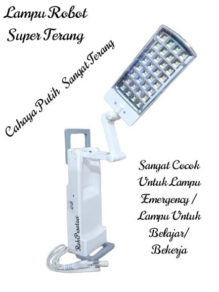Lampu Meja Belajar Robot / Lampu Baca Lipat Lampu Meja Belajar Cas Super Terang