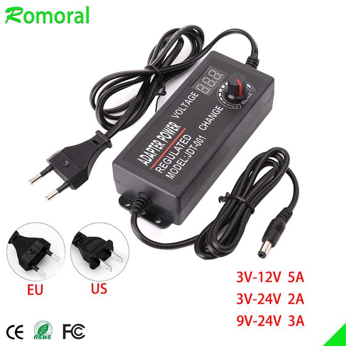 Adjustable AC to DC 3V-12V 3V-24V 9V-24V Universal adapter with