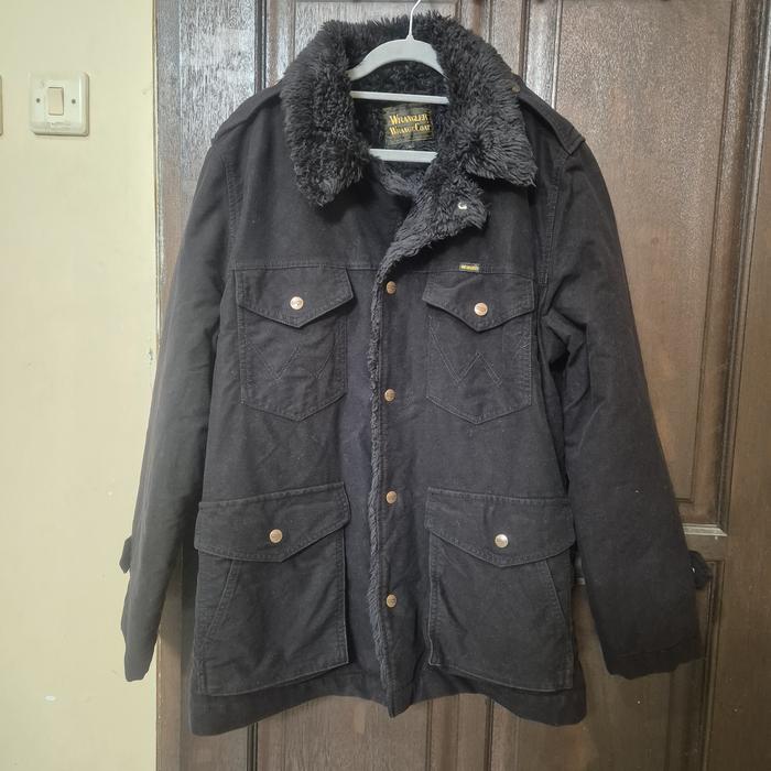 COAT/JAKET PRIA COWO WRANGLER BLACK ORIGINAL
