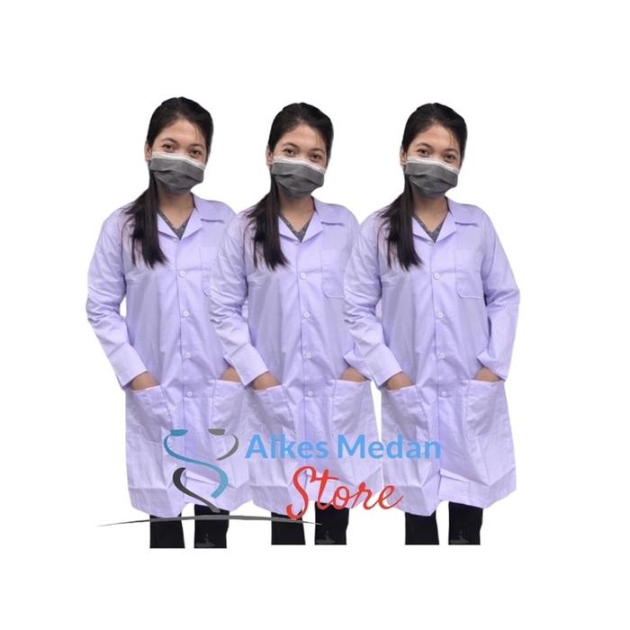 Baju Laboratorium/ Jas Laboratorium / Jas Laboratorium Lengan Panjang / Baju Laboratorium Lengan Pen