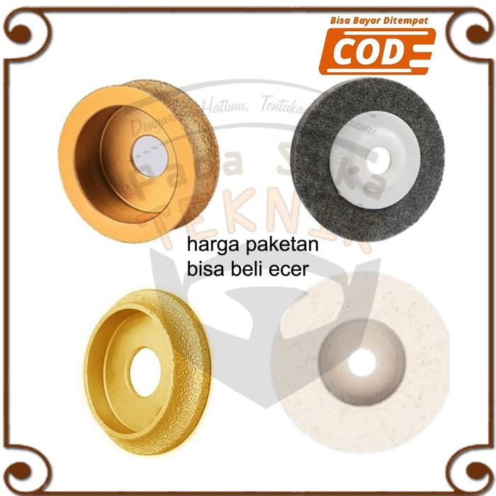 Alat Roda Mata Gerinda pisau cetakan bulat/pinggul/granit/bevel poles gosok kramik granit