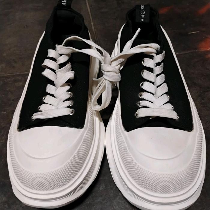 Alex Mcqueen Shoes High Womens Black White