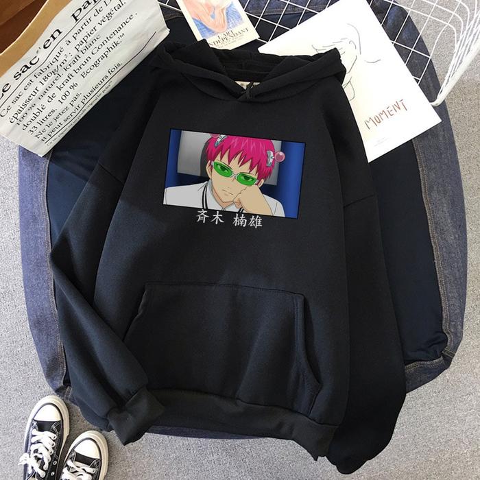 Sweater Hoodie Anime Saiki Kusuo Jaket Pria/Wanita/Remaja/Dewasa Sweater Hoodie Jaket