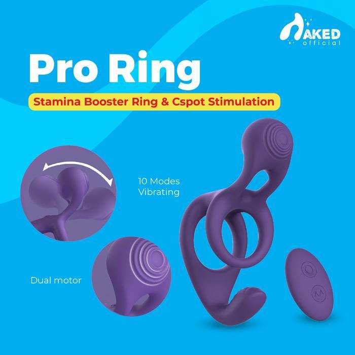 Gemster - Cock Ring Stamina Booster Ring - Cincin Getar Pria