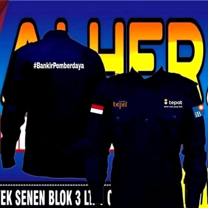 kemeja Bank BTPN Syariah full bordir kemeja Bank syariah BTPN kemeja BTPN baju BTPN seragam BTPN Pdh