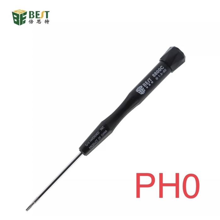 BESTOOL BST-8800C Obeng PH0 Screwdriver CR-V Steel Precision Magnetic for Phone Repair Tools Noteboo