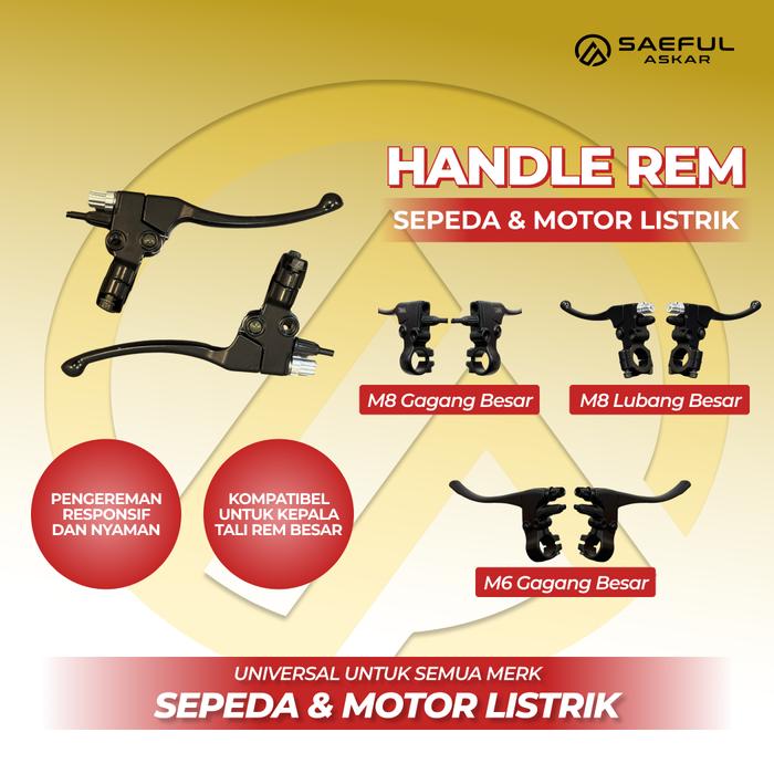 Handle Rem Besar | Motor Listrik & Sepeda Listrik Selis Exotic Pacific Uwinfly Goda