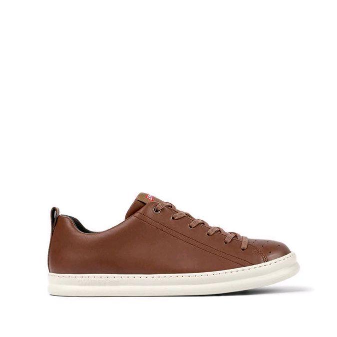 CAMPER Sepatu Sneakers Pria Original Sepatu Casual Runner Four Brown untuk Gaya Harian - Brown