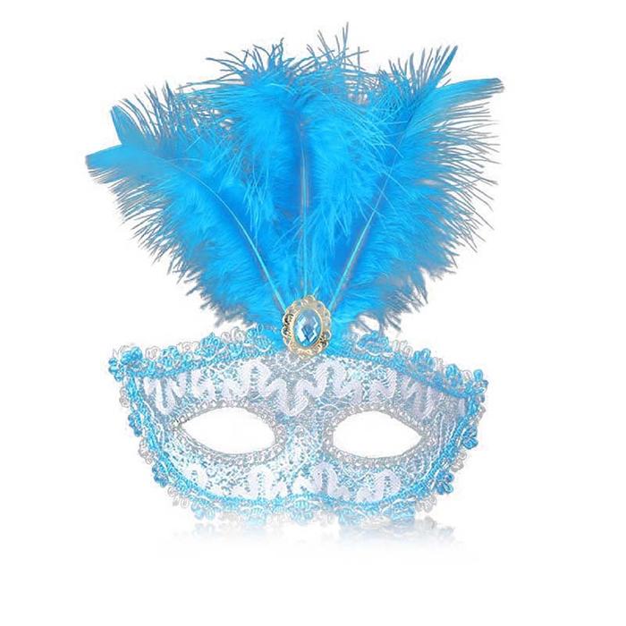 Topeng Setengah Wajah/Topeng Mata Pesta/Topeng Masquerade/Topeng Renda Bulu Terlaris