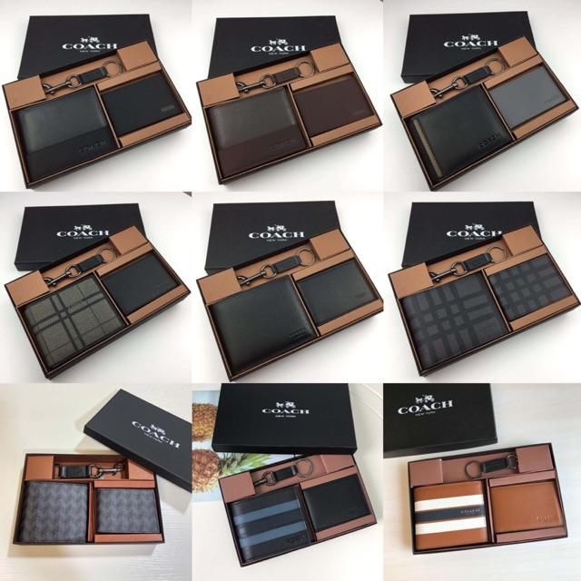 Terlaris [Original 100%] Coach Men Wallet With Card Wallet/Coach Dompet Lipat Pria Dan Dompet Kartu