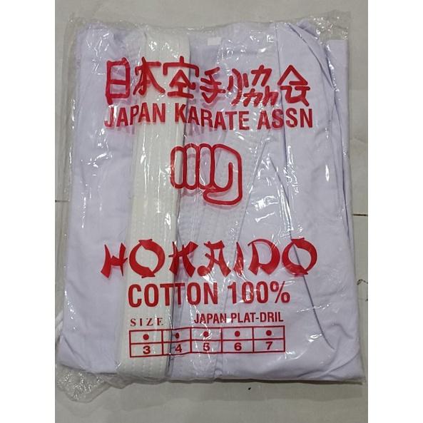 BAJU KARATE KATA HOKKAIDO ANAK DAN DEWASA FREE LOGO FORKI