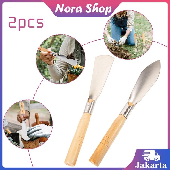 2pcs Sekop Tanaman Sekop Transplantasi Sekop Tanam Alat Penumbuh Tanaman
