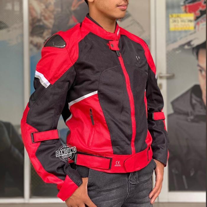 Komine JK1573 Protector Carbon Mesh Jacket Jaket Komine JK-1573 Mesh Jaket Touring Safety