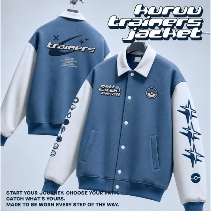 Varsity Jacket - Kuruu Trainer Pokemon Varsity Jacket