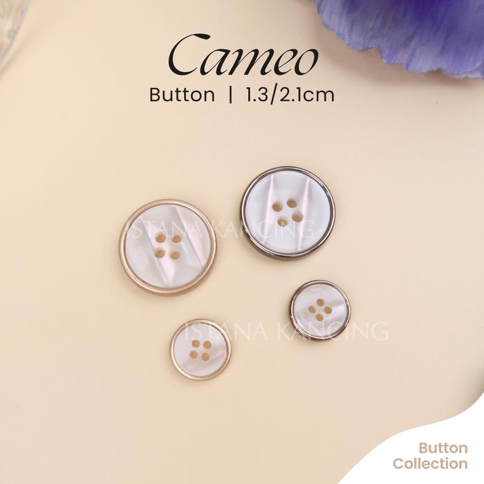 Kancing Lubang 4 Cameo Kancing Blazer Dres Premium Button | Istana Kancing