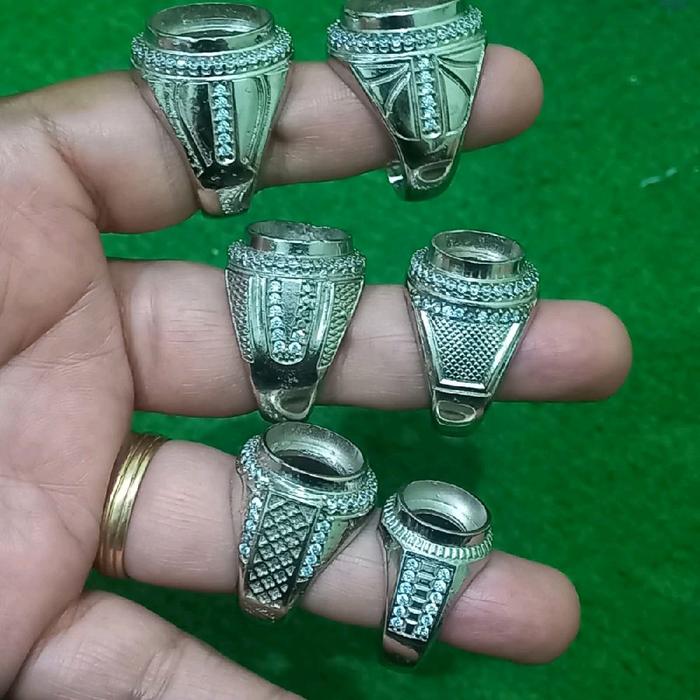 Grosir Ring Cincin Emban Alpaka Tanam Zircon ( kodian )
