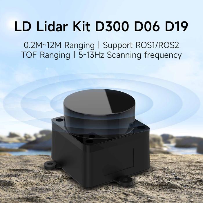 D300 Lidar Sensor Kit DTOF ROS Robot SLAM Navigation 360° 12m