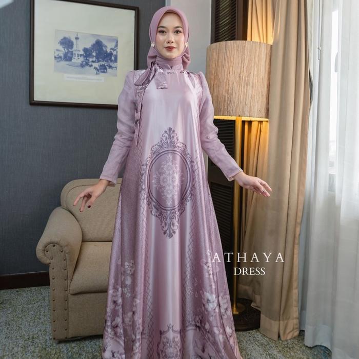 Pradiste ATHAYA DRESS Pesta Muslim Daily Simple Lebaran Eid Series