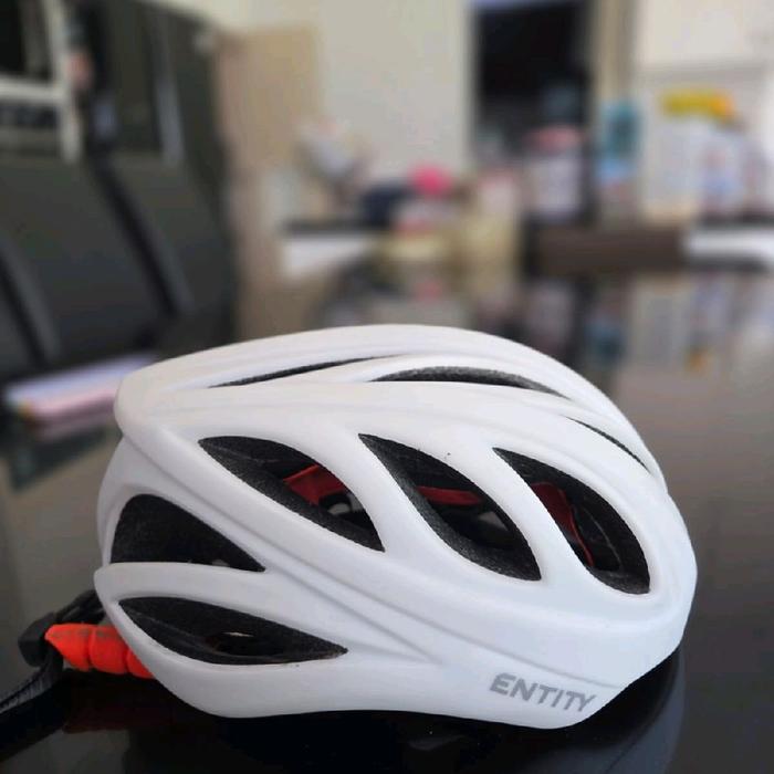 Helm Road Bike Entity Putih Size M