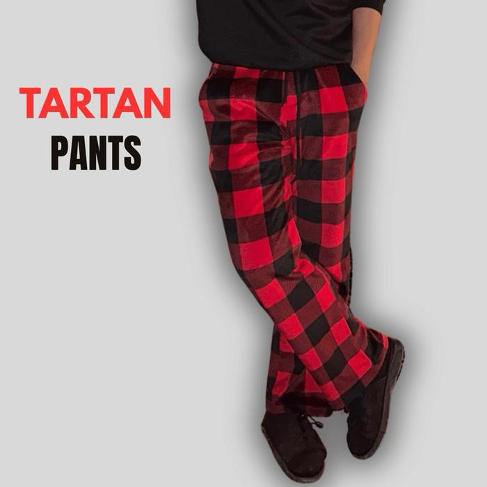 Celana tantan kotak kotak
