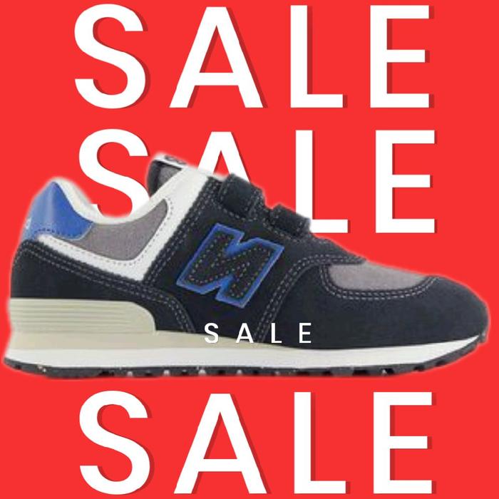 Sepatu Sneakers Anak Kids Unisex NEW BALANCE 574 black lifestyle PV574QRB ORIGINAL 100% LEGIT BARANG