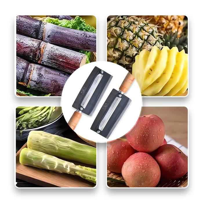 【8 PCS 】Pisau tebu baja tahan karat pisau nanas pisau pengupas tebu komersial pisau pemotong pengiki