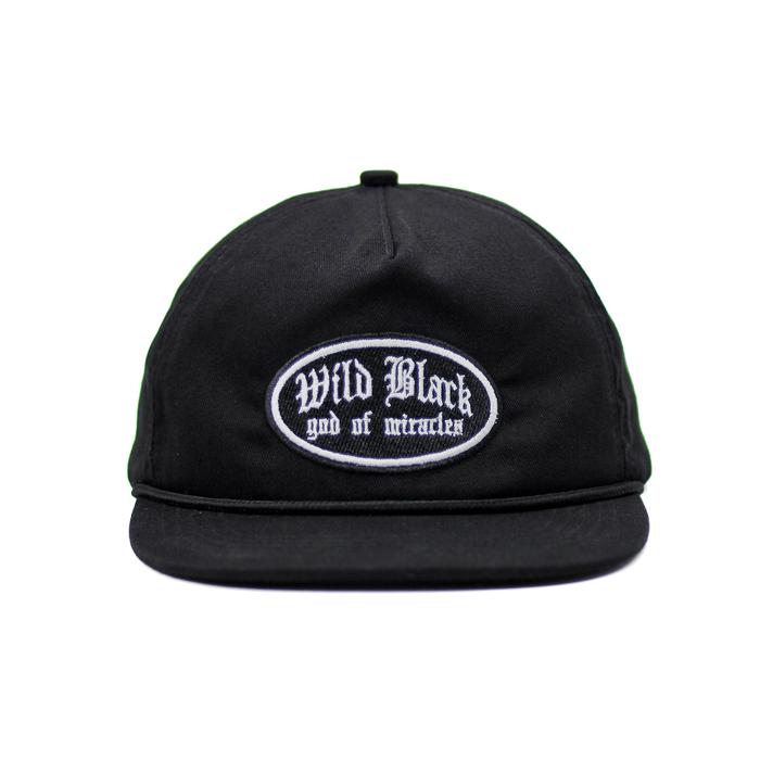 WILDBLACK | Topi Rope Hat Classic Cotton Twill Black | god of miracles
