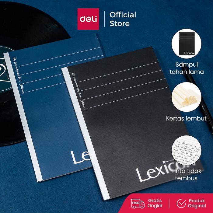 Deli Buku Catatan Kerja / Office Soft Cover Notebook 2158