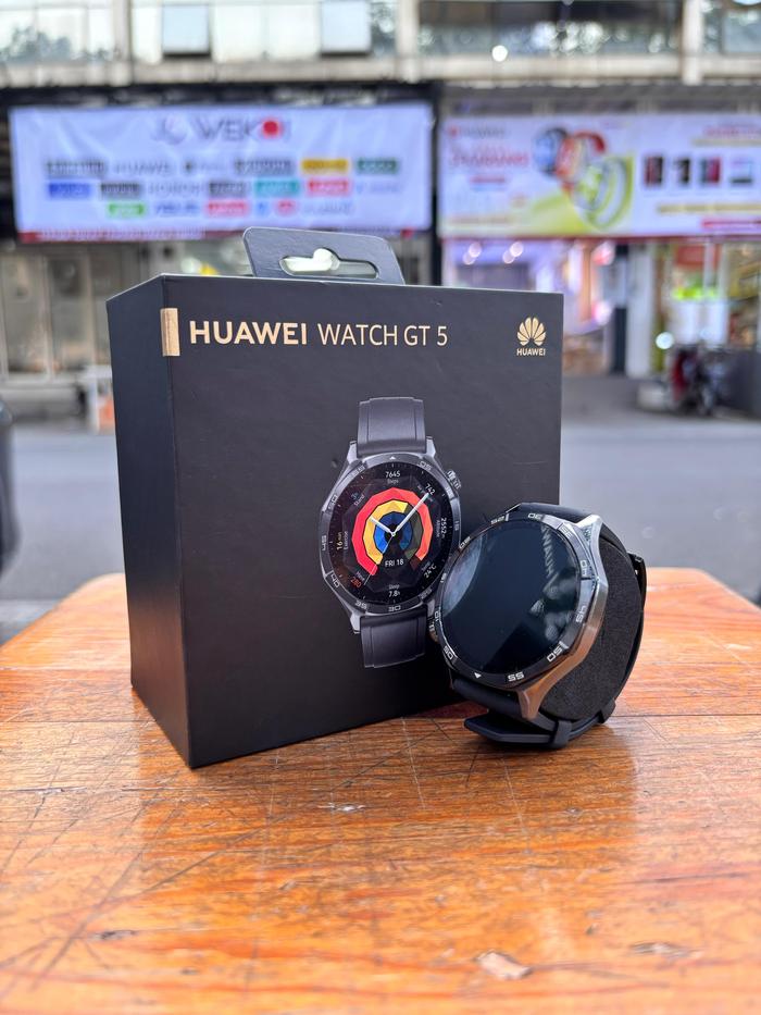 Huawei Smartwatch GT 5 Black 46MM Second Like New 99% No Minus Ex Display