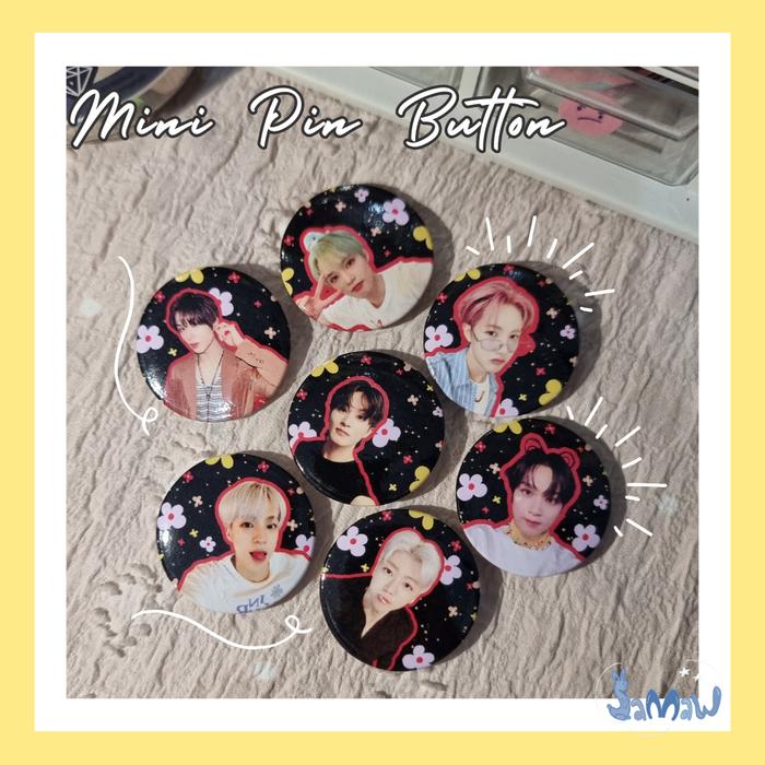 Pin Button Mini NCT Dream Glossy | Freebies Pin | Peniti Bros Jaemin Jeno Jisung Chenle Mark Haechan