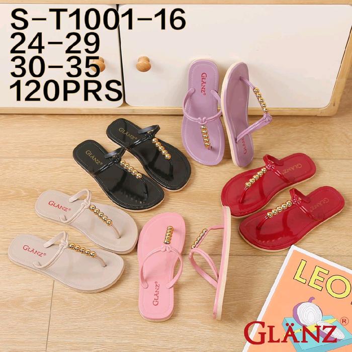 id Sandal Anak-Anak Glanzton Karet Jelly Glossy Wanita Terbaru