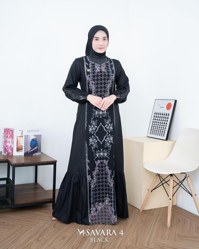 Gamis Savara Vol 4 by Marema Zalifa, Baju Muslim Wanita, Kondangan Simple