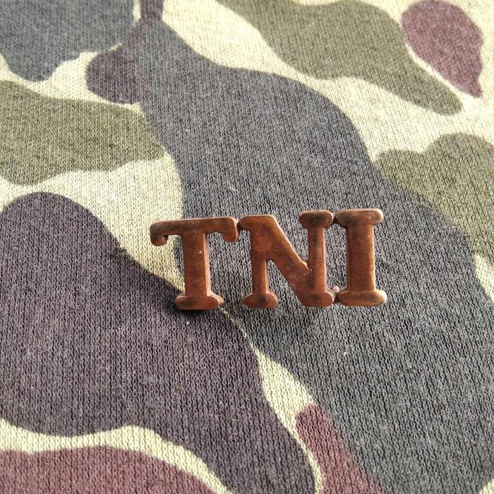 pin tentara jadul tanda kesatuan tni pin abri jaman dulu pin jadul koleksi militer pin kerah topi tn