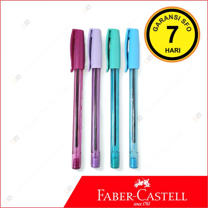 Tripen Transparan Faber Castell - Pulpen Bold 0.7mm