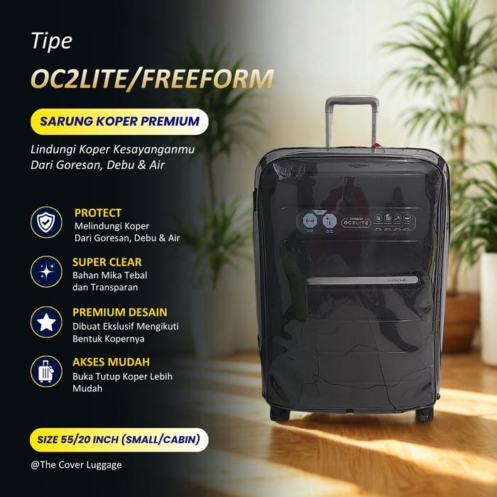 Sarung Koper Full Mika Cocok Untuk Samsonite OC2LITE / FREEFORM Size 20 Inch (Small/Cabin)