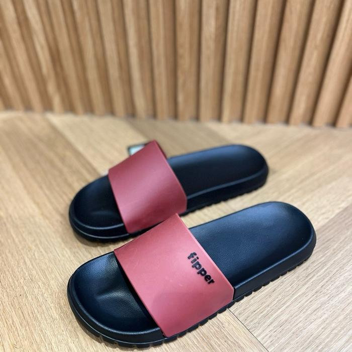 Fipper-Slip On Trail Plus Hitam / Marun / Hitam Sandal Nyaman untuk Pria dan Wanita