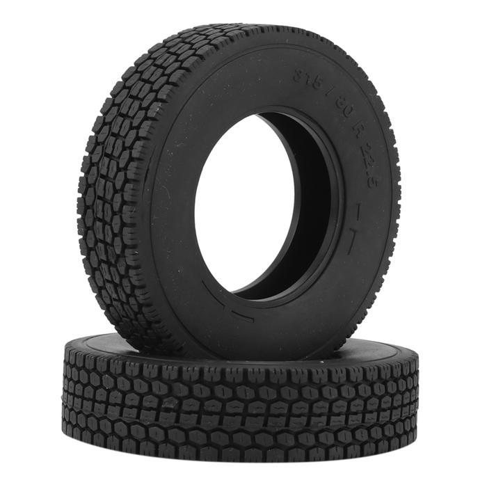4 Buah 1.55 Ban Ban Roda Karet untuk Tamiya 1/14 RC Bagian