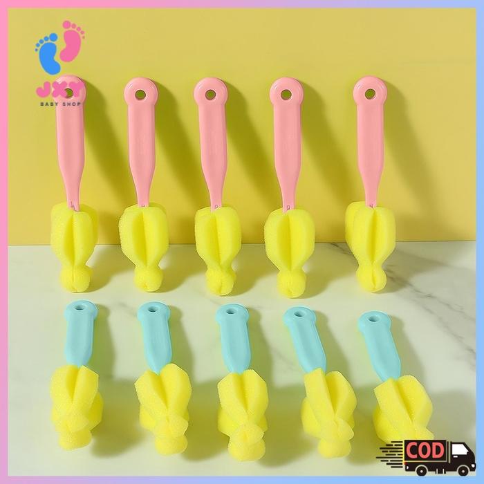 Sikat Spons Pembersih Botol Susu/Sikat dot baby botol susu/Sikat botol susu bayi L66