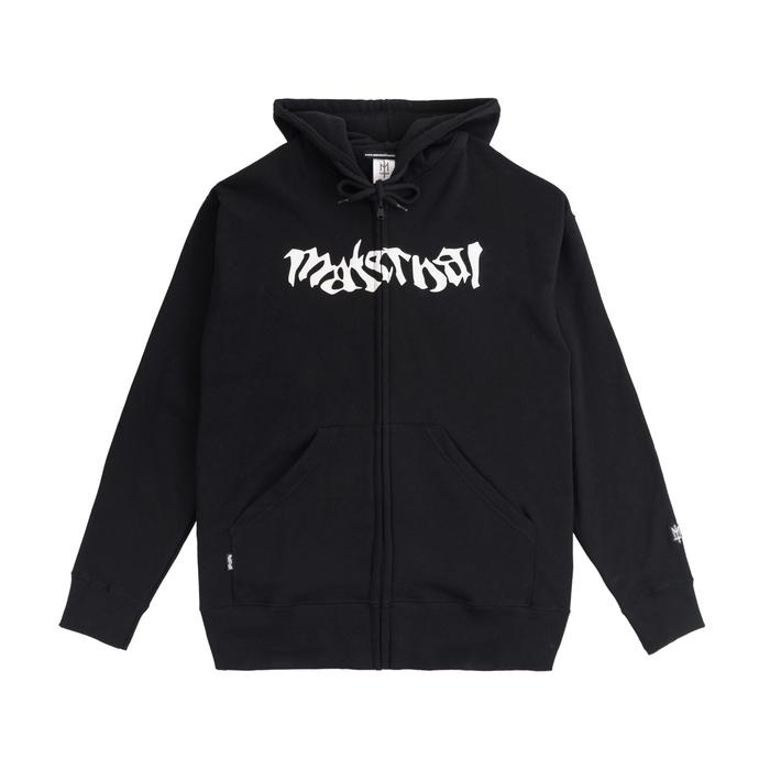 ZIP HOODIE MATERNAL - AILES (BLACK)