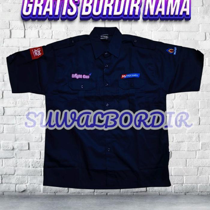 SERAGAM MY PERTAMINA BRIGHT GAS TERBARU KEMEJA BRIGHT GAS ATASAN BAJU BRIGHT GAS SERAGAM BRIGHT GAS
