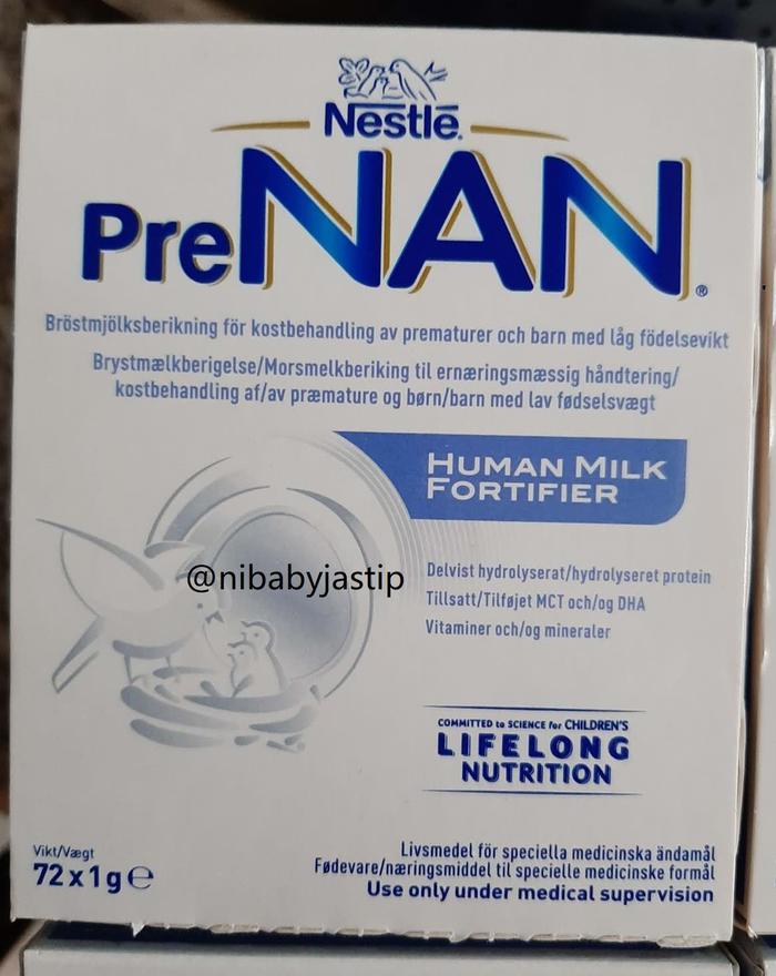 READY Susu Nestle PreNAN HUMAN MILK FORTIFIER HMF FM85 Nutrisi Baby Penambah BB Bayi Premature Sache