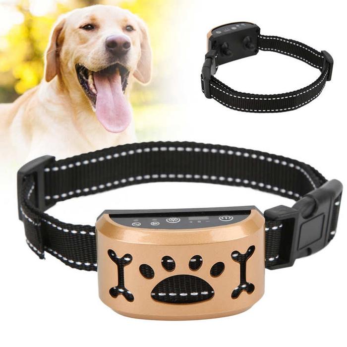 Rechargeable Dog Bark Collar Adjustable Automatic Lock Intelligent