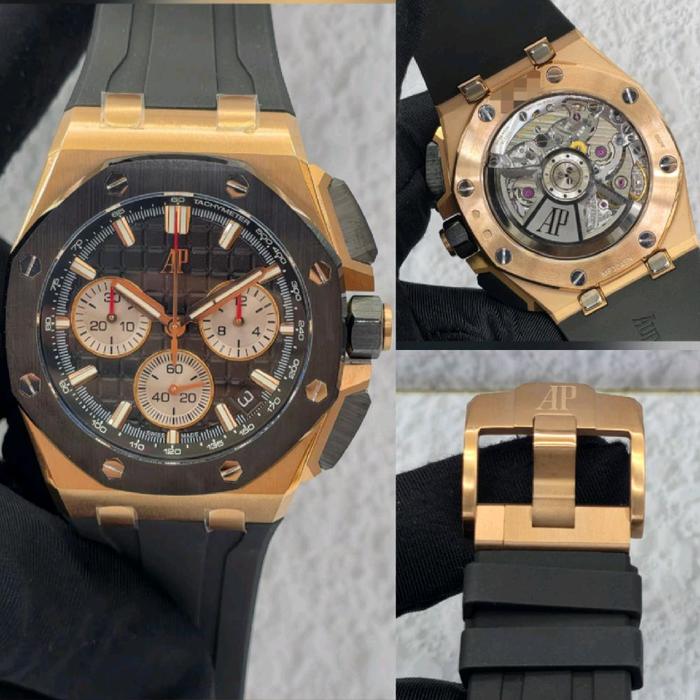 Dr.Jam II AP ROO R0Y4L 04K 0FF5H0R3 43 43MM CHRONO 18K ROSEGOLD REF. 26420RO APS APSF