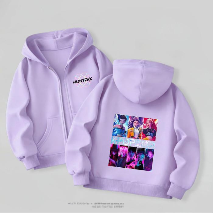 KPop Demon Hunters Coats For Kids Clothing Spring/fall Thin Casual Hooded Jackets Toddler Costume Fa