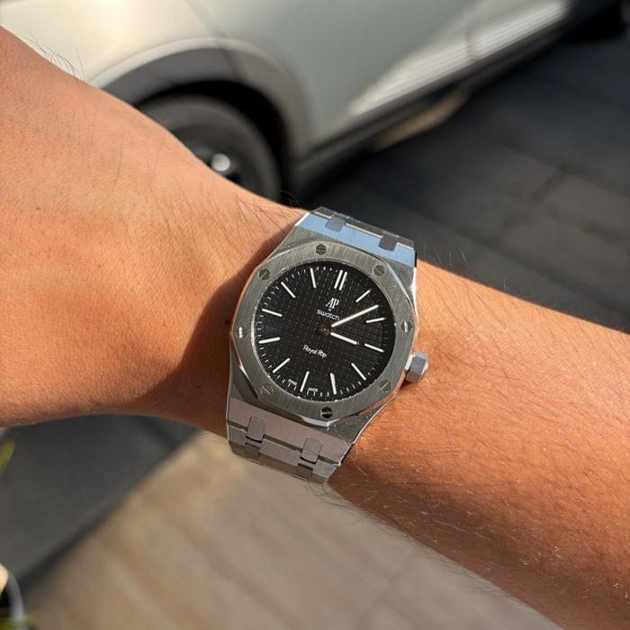 AP Swatch Royal Pop — Metal Case Mod Service