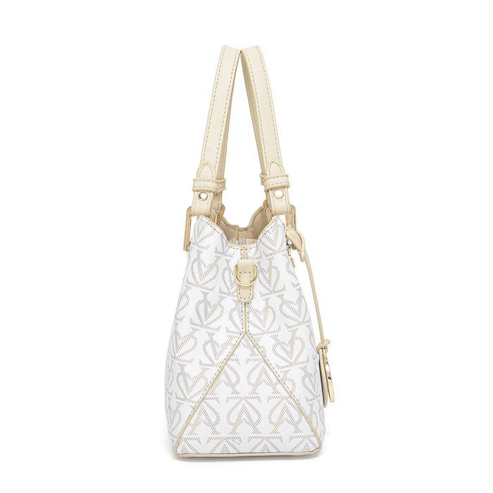 En-Ji Jihe Handbag - Cream -Gratisongkir
