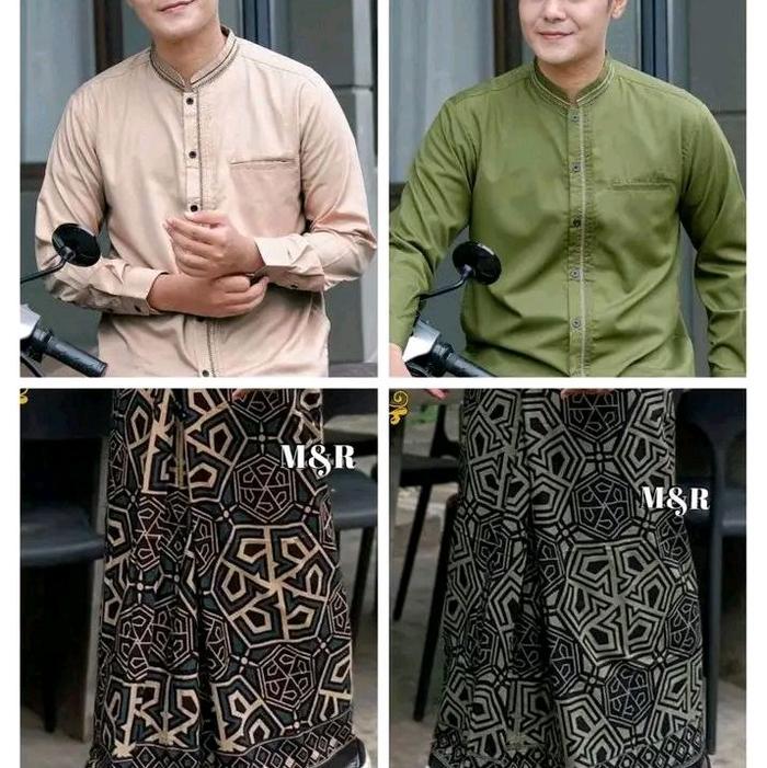 satu set sarung dan baju koko hadroh