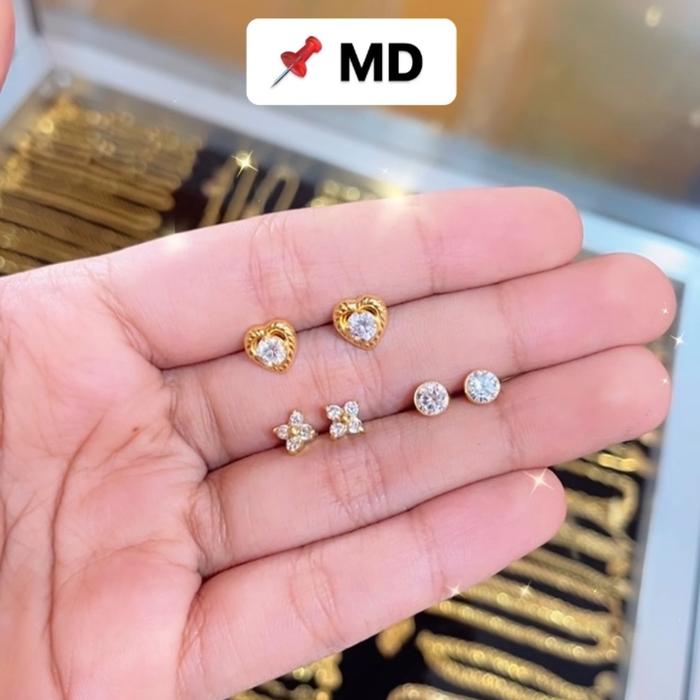 Anting tindik setengah gram anting tindik anak setengah gram emas muda